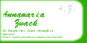 annamaria zwack business card